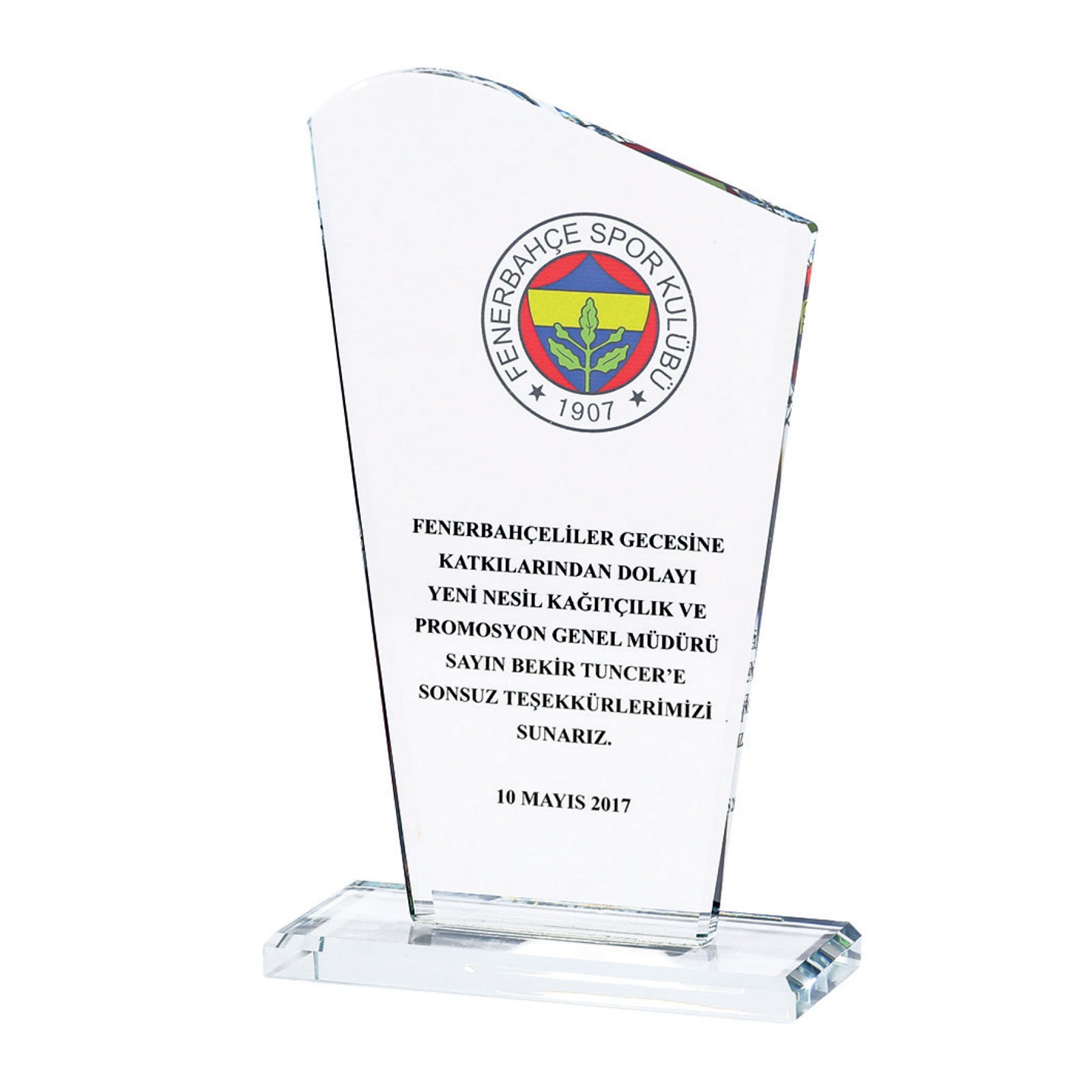 ÖNDER KRİSTAL PLAKET
