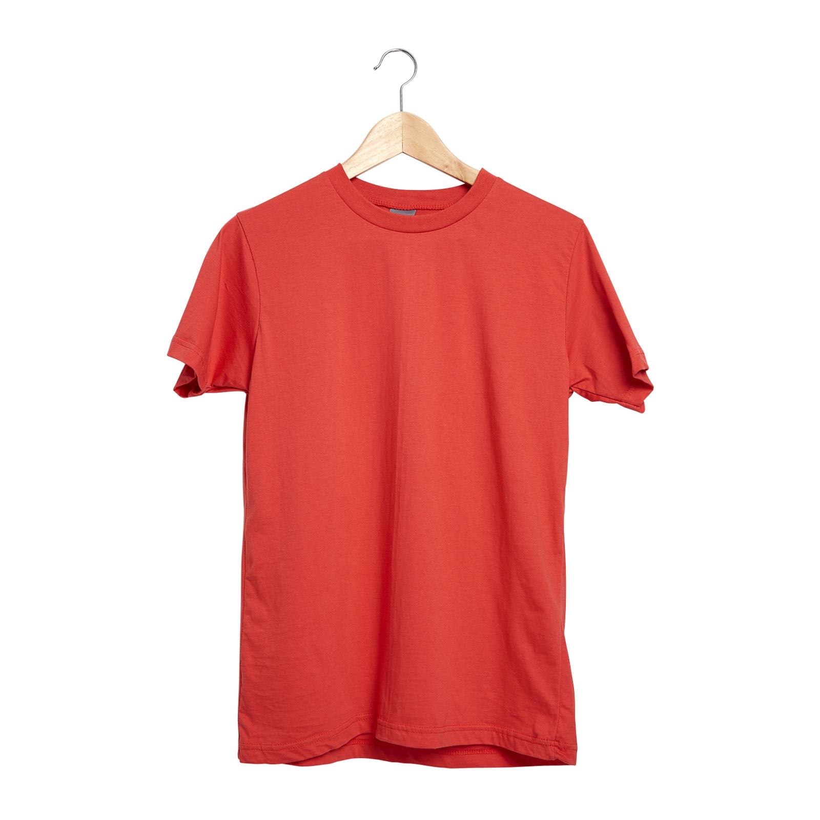 488704 GARDENYA KIRMIZI M SIFIR YAKA TİŞÖRT