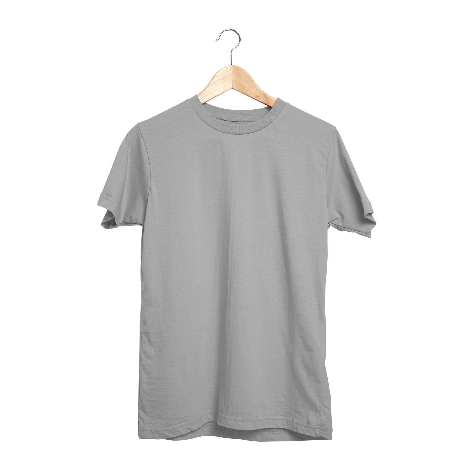 488722 GARDENYA GRİ M SIFIR YAKA TİŞÖRT