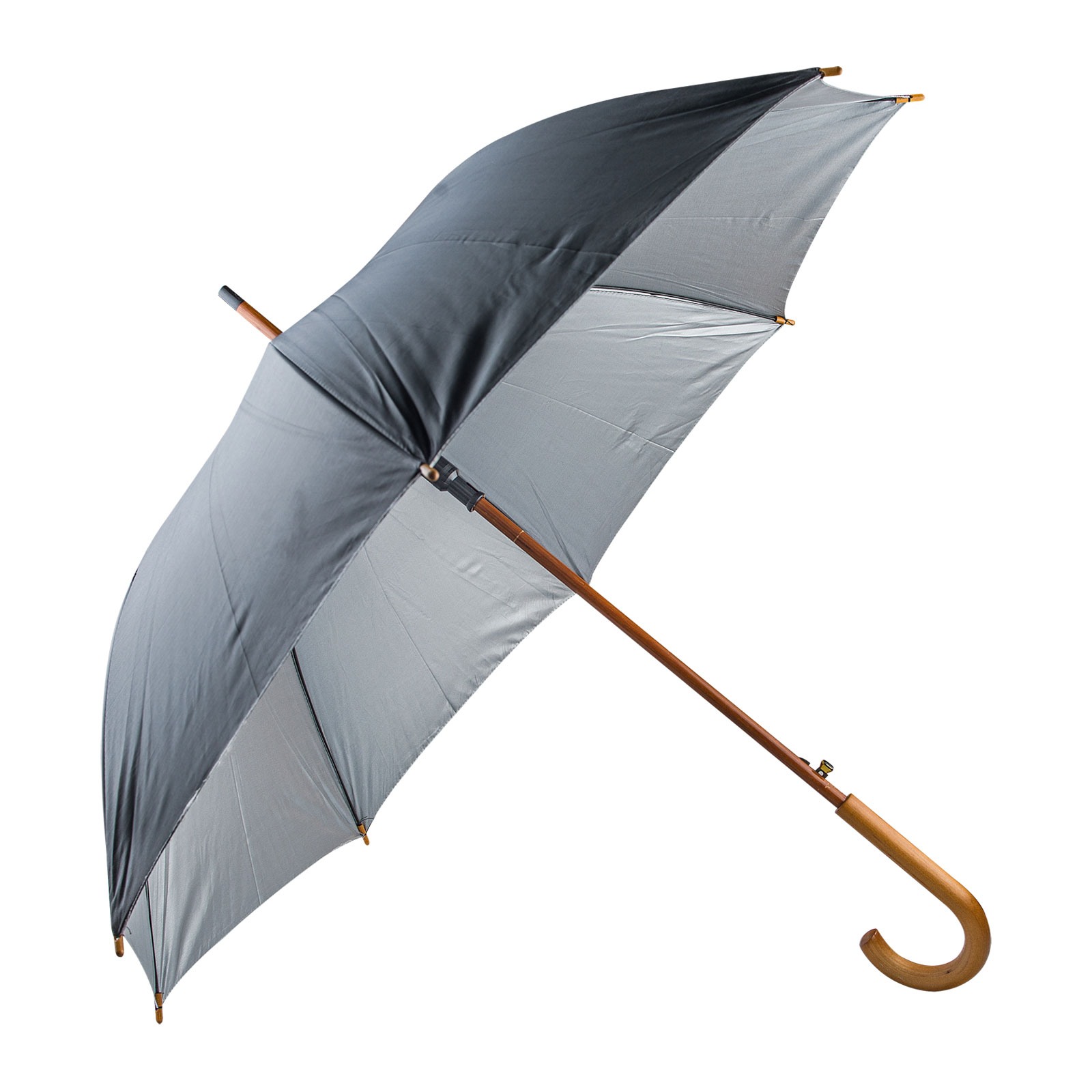 4897 MANGOSTAN TURKUAZ AHŞAP SAPLI ŞEMSİYE