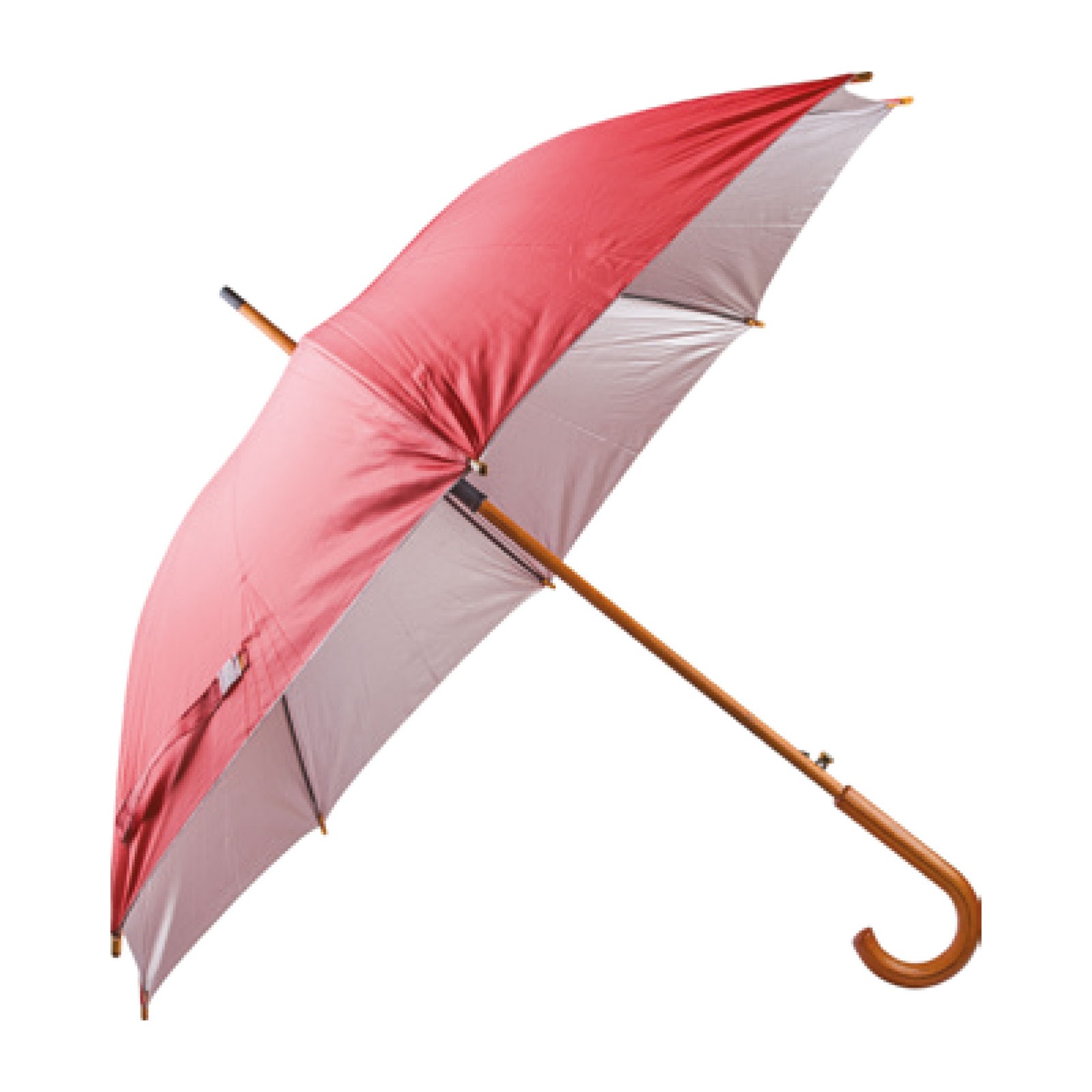 4897 MANGOSTAN TURKUAZ AHŞAP SAPLI ŞEMSİYE