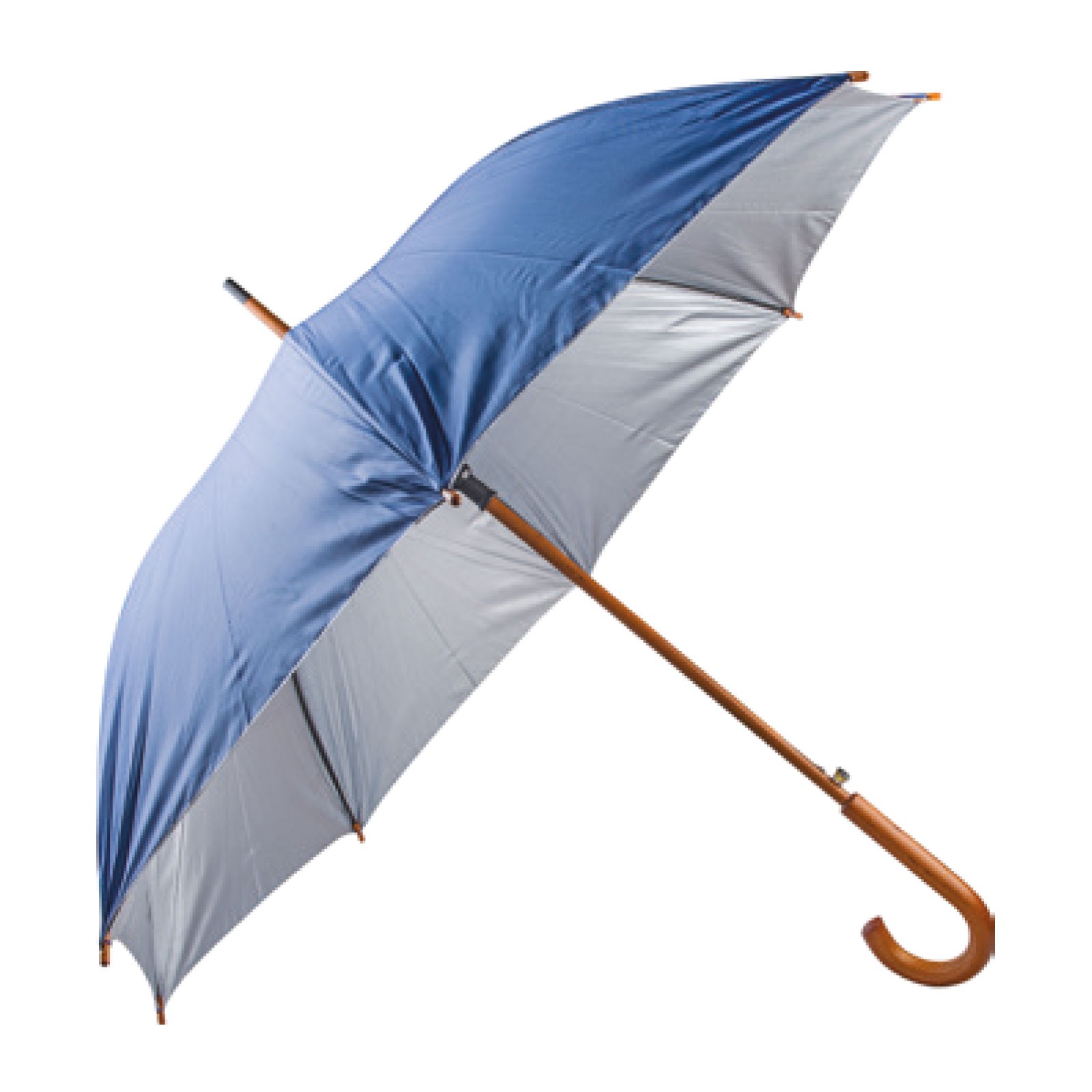 4897 MANGOSTAN TURKUAZ AHŞAP SAPLI ŞEMSİYE