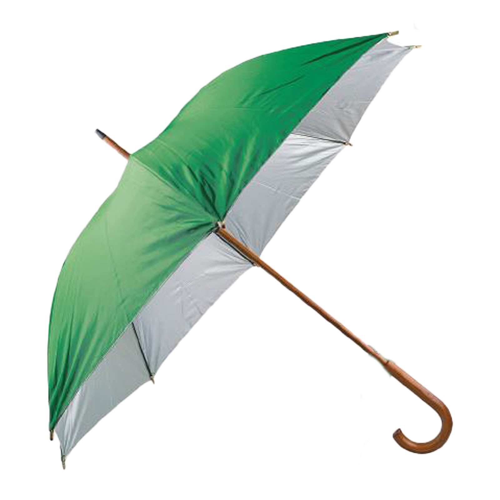 4897 MANGOSTAN TURKUAZ AHŞAP SAPLI ŞEMSİYE