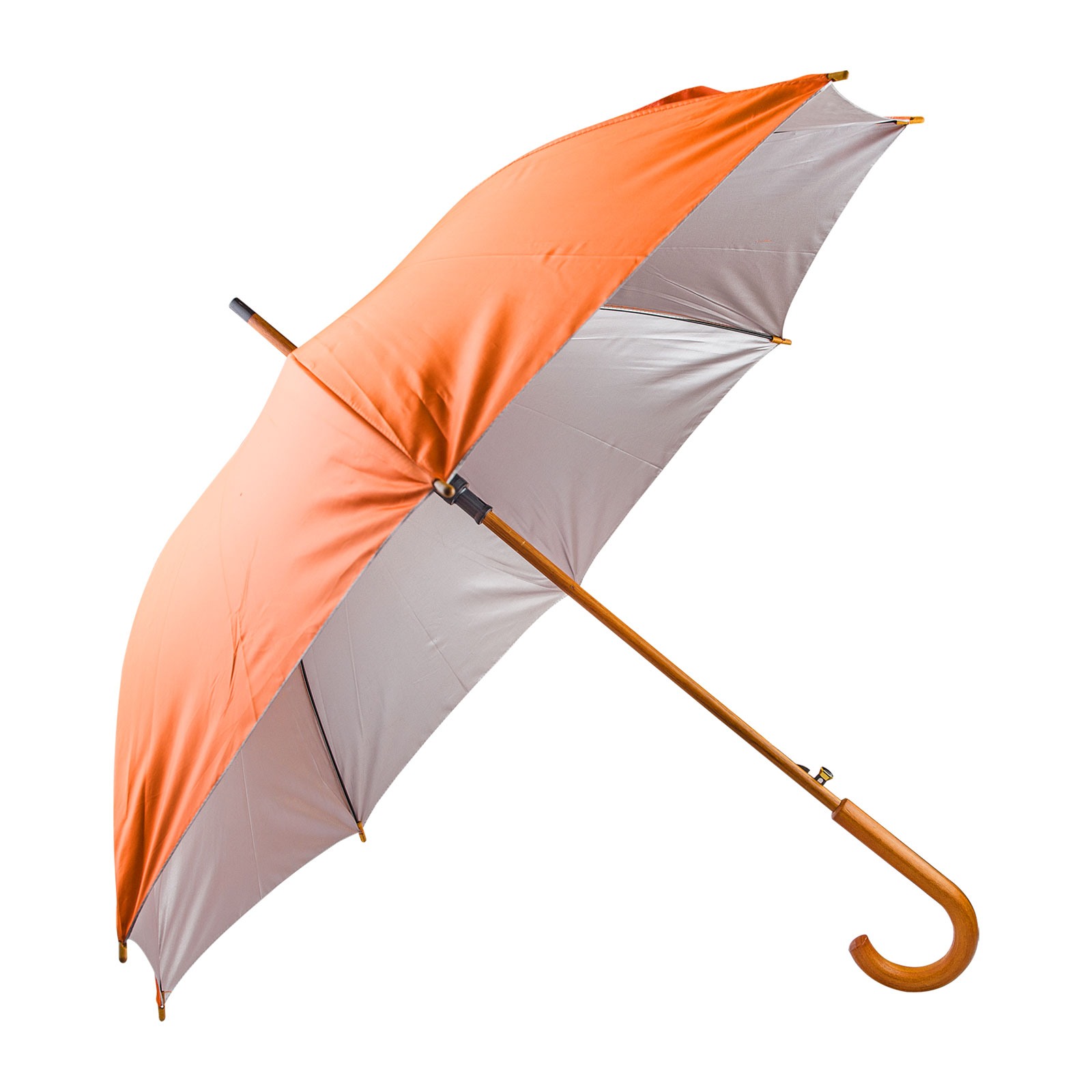 4897 MANGOSTAN TURKUAZ AHŞAP SAPLI ŞEMSİYE