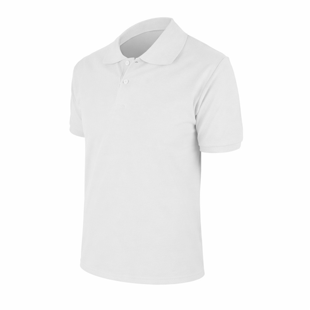 498502 BEGONYA BEYAZ L POLO YAKA TİŞÖRT