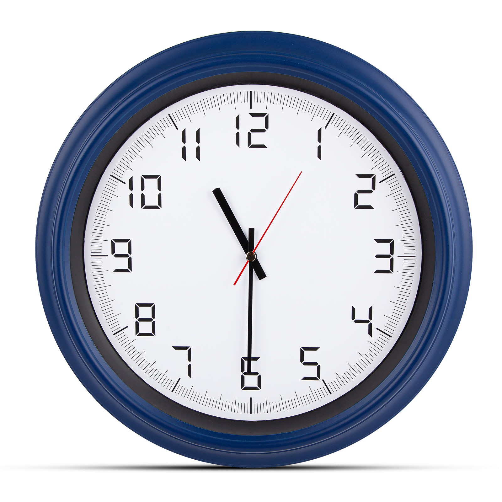 5007 ATLAS KIRMIZI PLASTİK KASA DUVAR SAATİ (380MM)