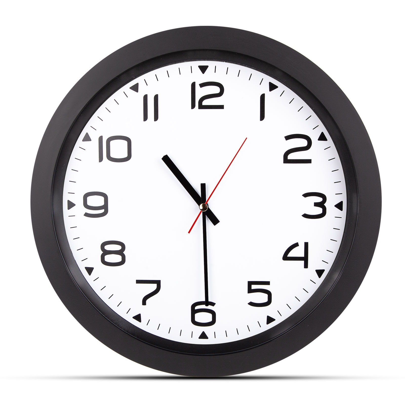 5023 HERA KIRMIZI PLASTİK KASA DUVAR SAATİ (350MM)