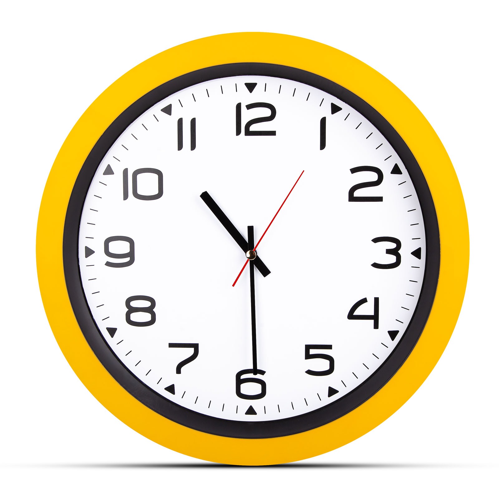 5023 HERA KIRMIZI PLASTİK KASA DUVAR SAATİ (350MM)