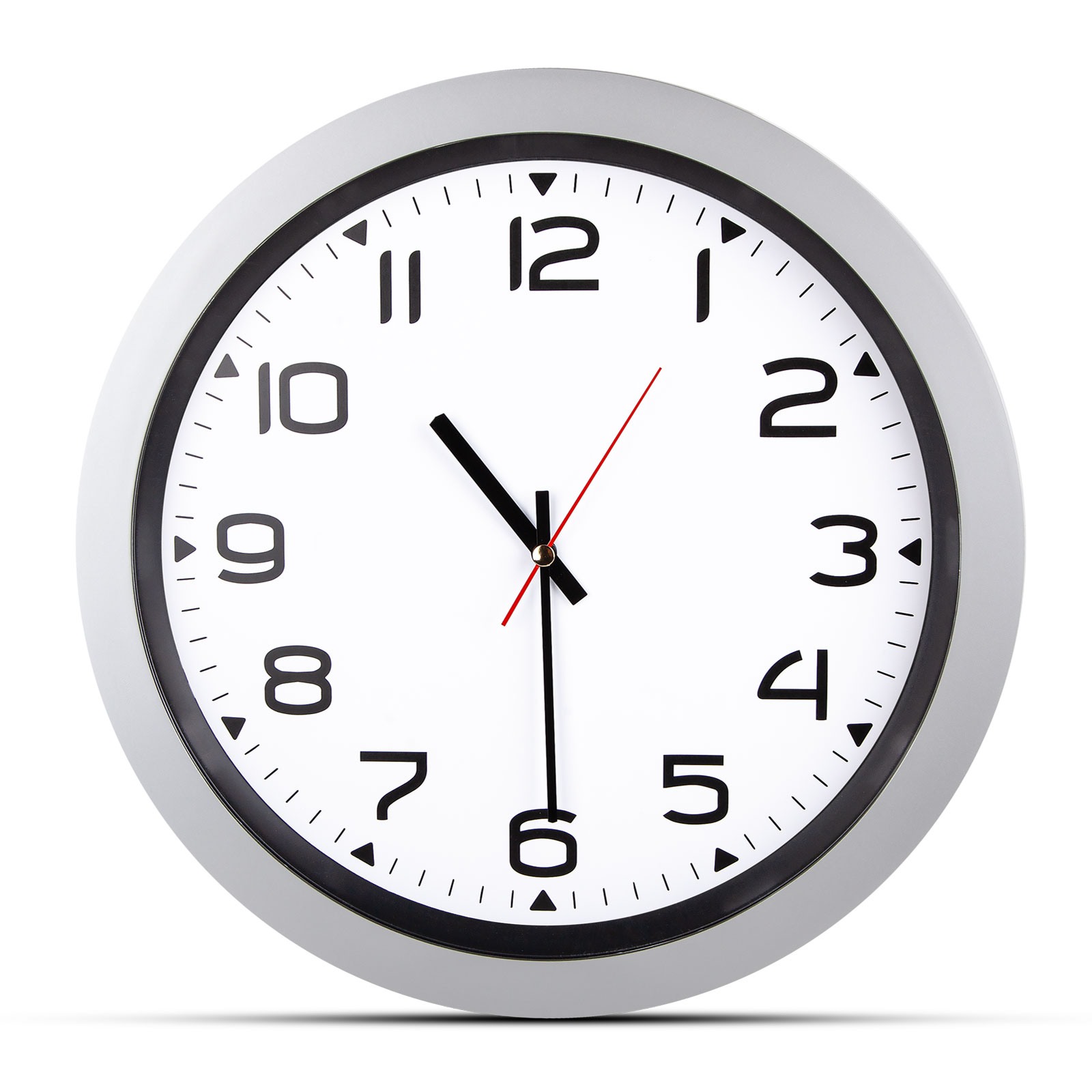 5023 HERA KIRMIZI PLASTİK KASA DUVAR SAATİ (350MM)