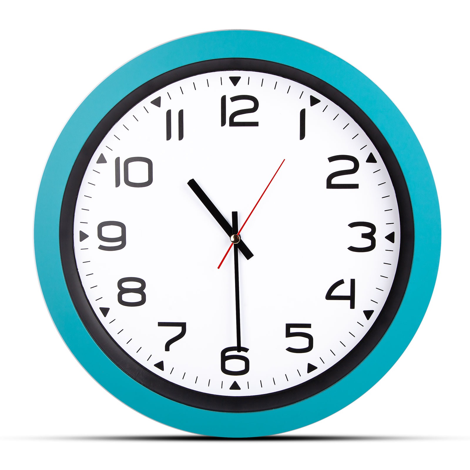 5023 HERA KIRMIZI PLASTİK KASA DUVAR SAATİ (350MM)