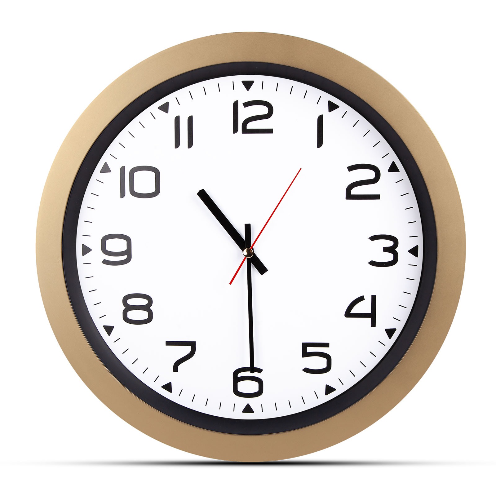 5023 HERA KIRMIZI PLASTİK KASA DUVAR SAATİ (350MM)