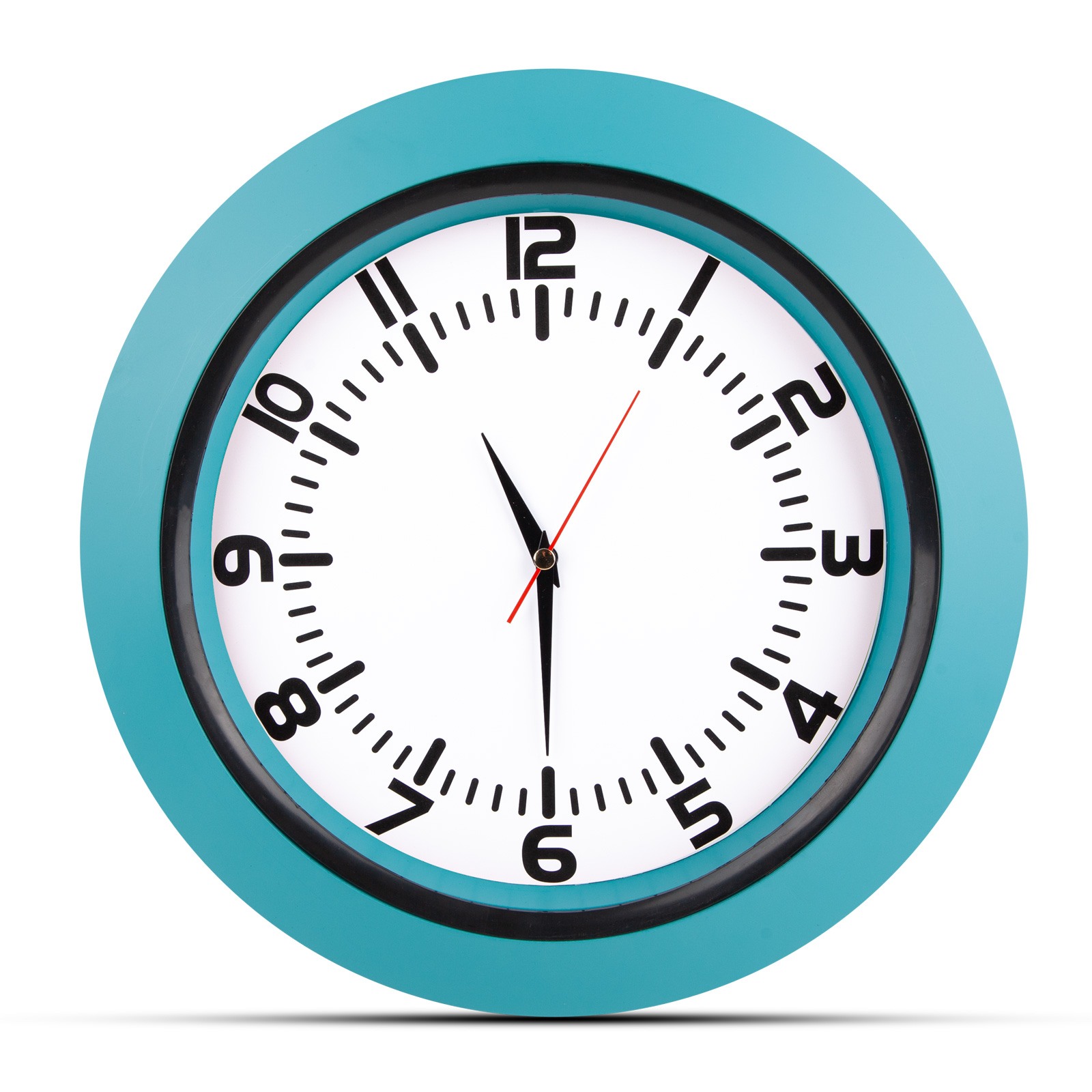 5033 UMAY KIRMIZI PLASTİK KASA DUVAR SAATİ (350 MM)