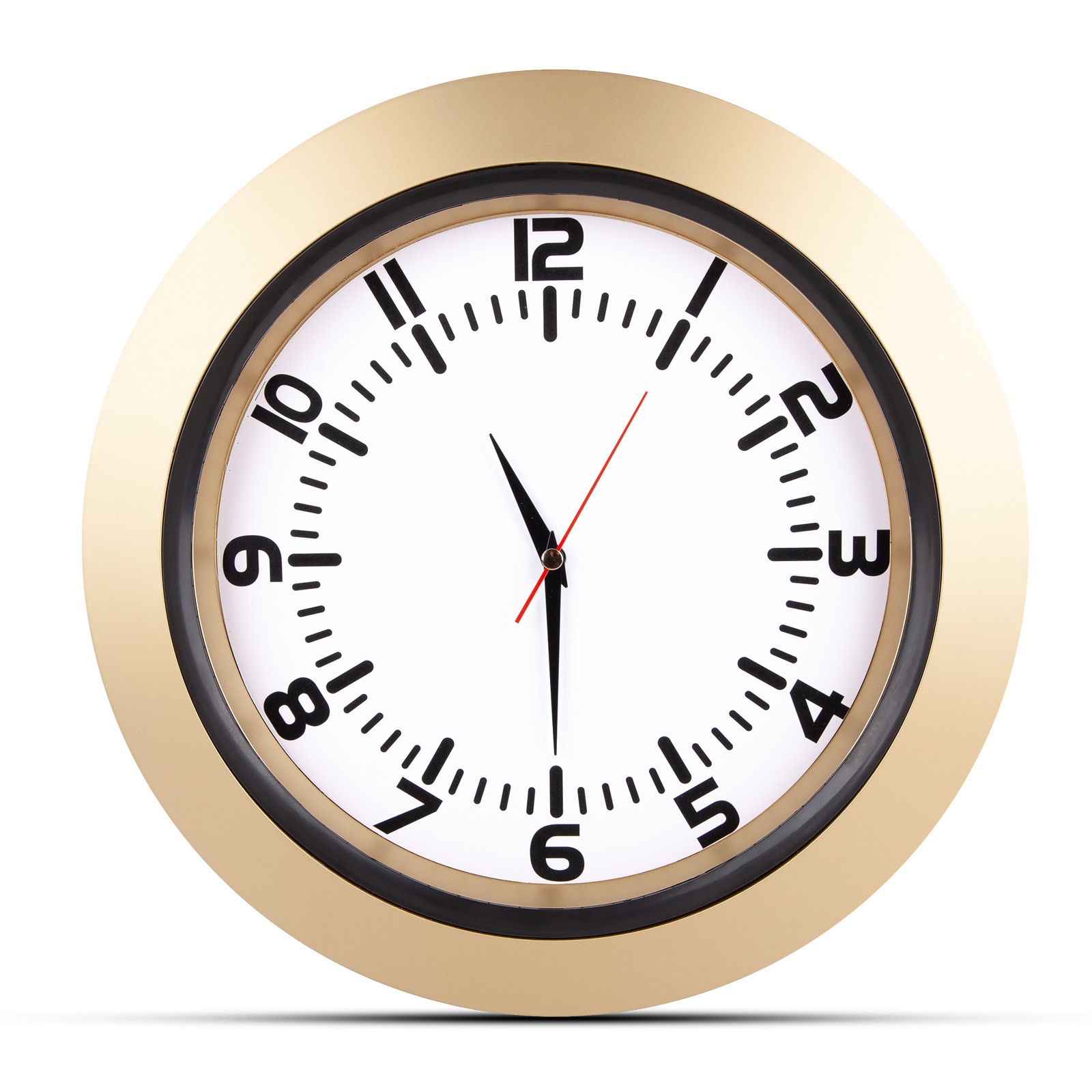 5033 UMAY KIRMIZI PLASTİK KASA DUVAR SAATİ (350 MM)