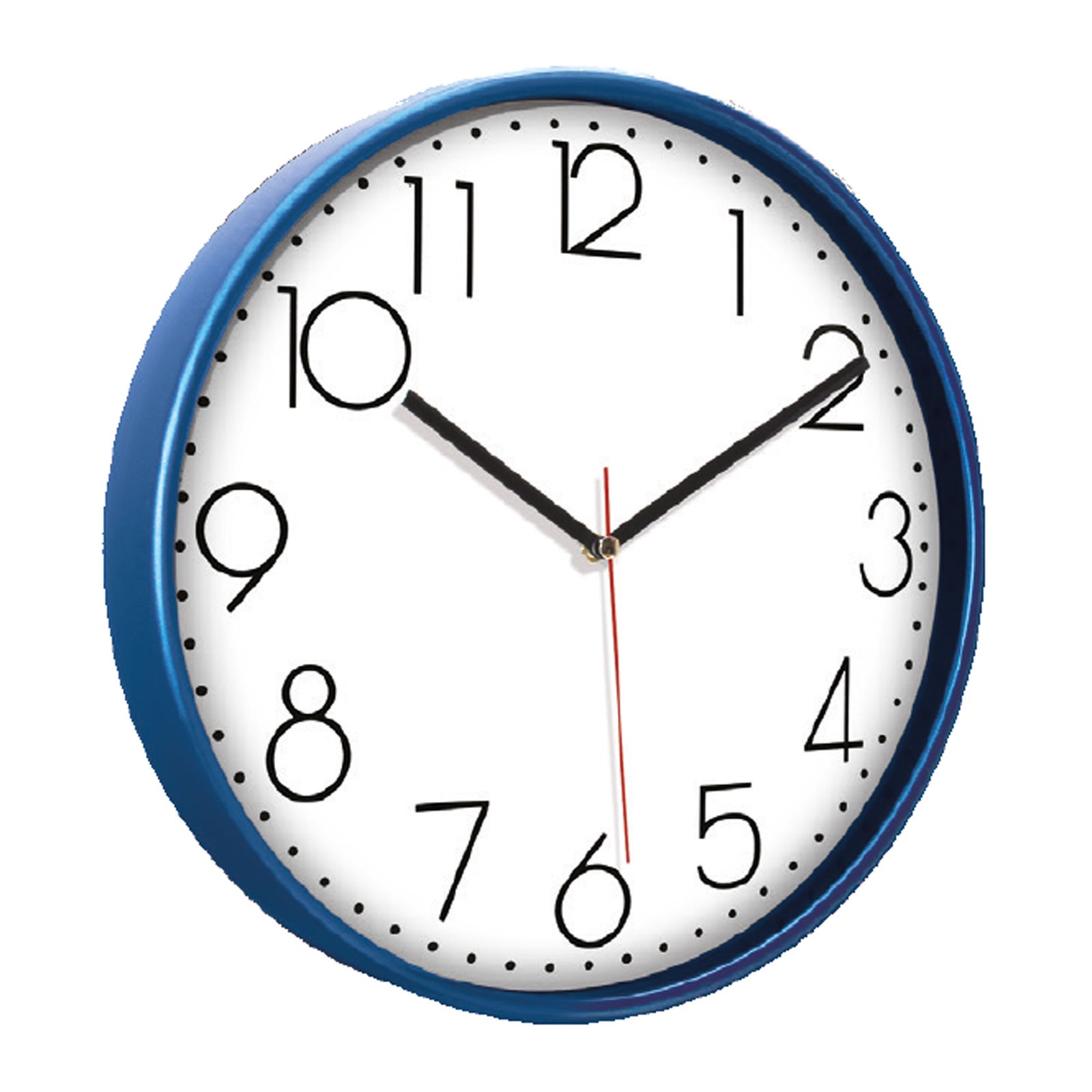 5044 PAN164 KIRMIZI PLASTİK ÇERÇEVE DUVAR SAATİ (380 MM)