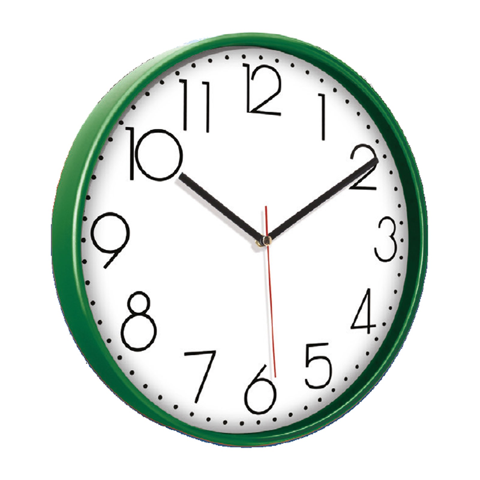 5044 PAN164 KIRMIZI PLASTİK ÇERÇEVE DUVAR SAATİ (380 MM)