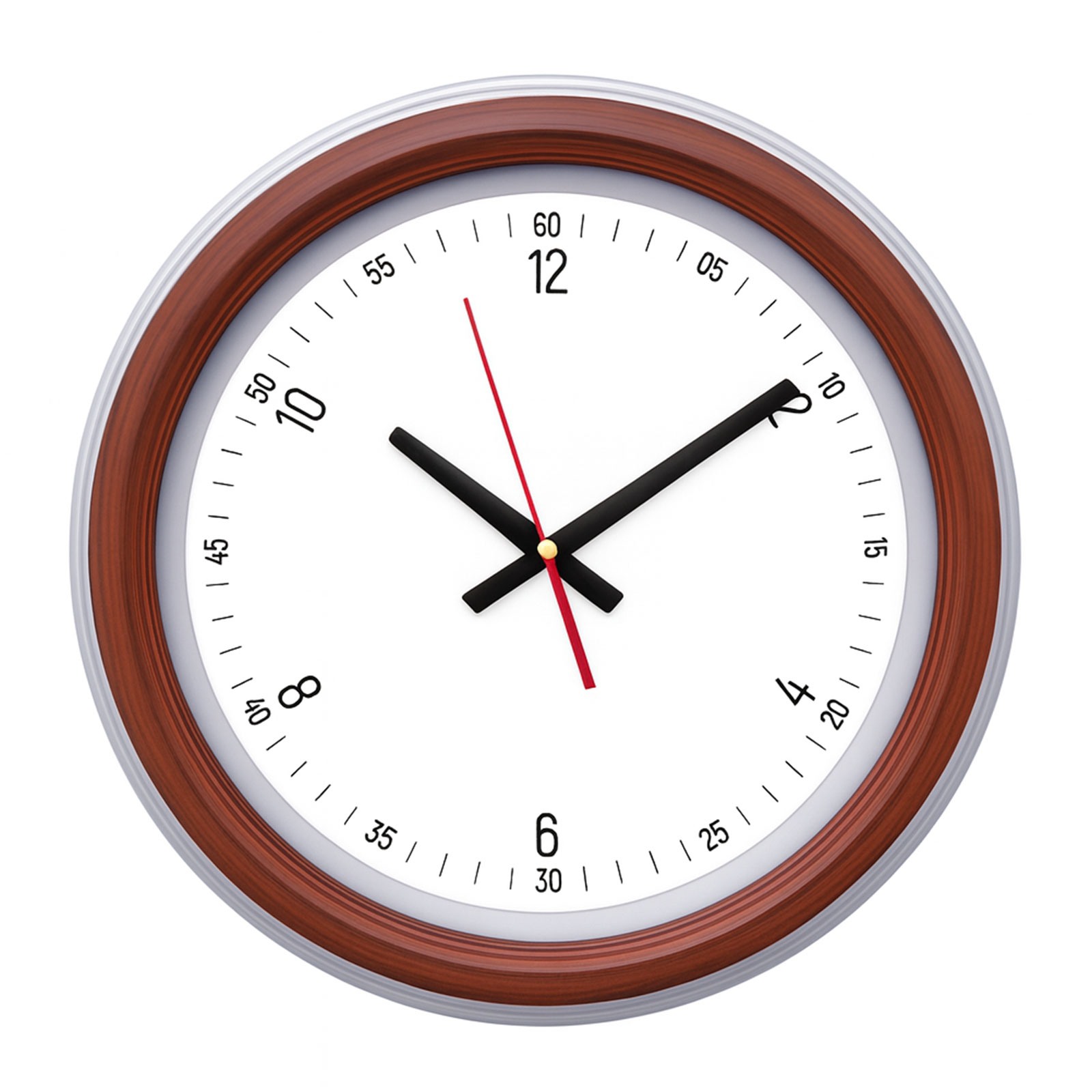 6266 SEDNA526 AHŞAP-ALTIN BRİSTOL KADRAN DUVAR SAATİ (480 MM)