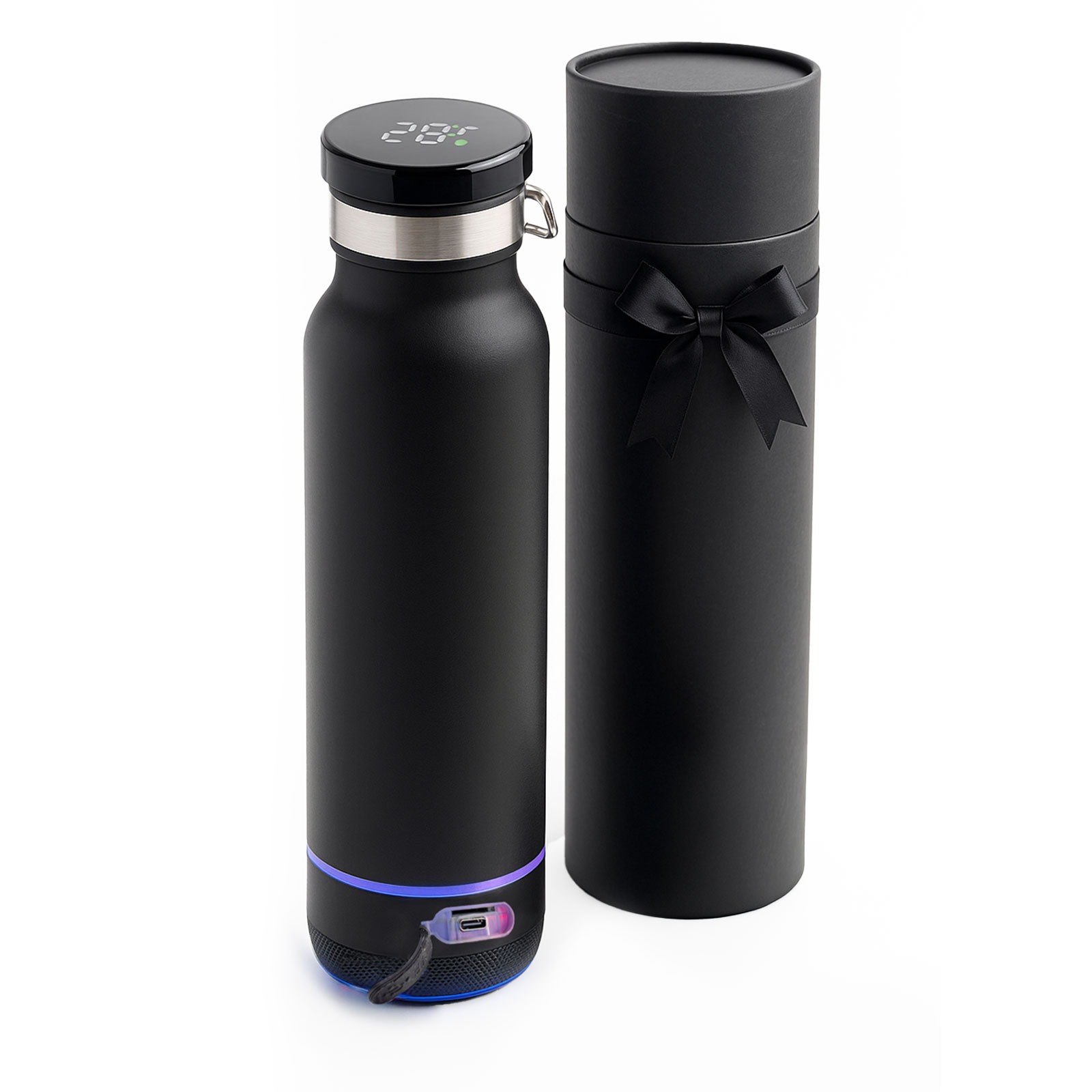 IHLARA SİYAH 650 ML DERECELİ HOPARLÖRLÜ TERMOS