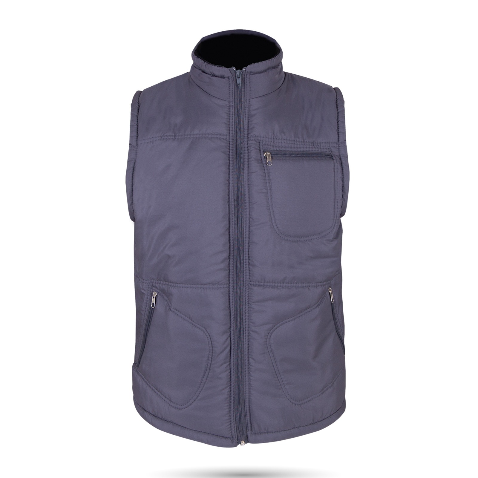 948017 ALASKA FÜME ÜÇ CEPLİ ŞİŞME YELEK S